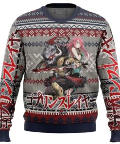 Chibi Slayer Goblin Slayer Christmas Sweater