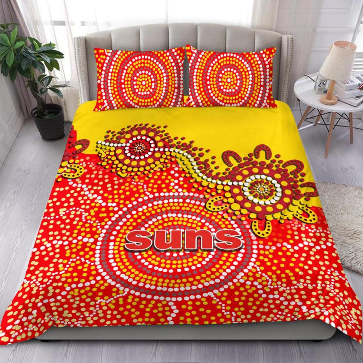 Gold Coast Suns Indigenous Doona Cover