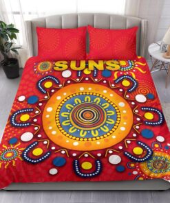 Gold Coast Suns Indigenous Red Doona Cover