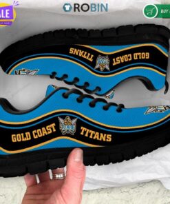 Gold Coast Titans Blue Black Running Shoes Gift 3