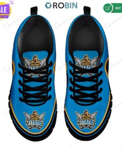 Gold Coast Titans Blue Black Running Shoes Gift 4