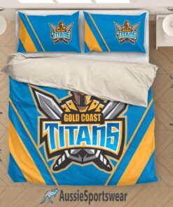 Gold Coast Titans Blue Gold Duvet Covers 3