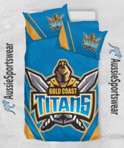 Gold Coast Titans Blue Gold Duvet Covers 5