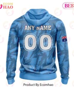 Gold Coast Titans Custom Name Number Flag Scratch Zip Up Hoodie Gifts For Lovers 2