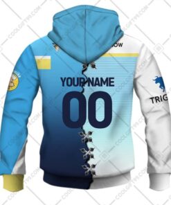 Gold Coast Titans Custom Name Number Mix Jersey Zip Hoodie For Fans