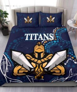 Gold Coast Titans Bedding Set Best Gift For Fans