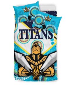 Gold Coast Titans Gladiator Unique Indigenous Doona Cover