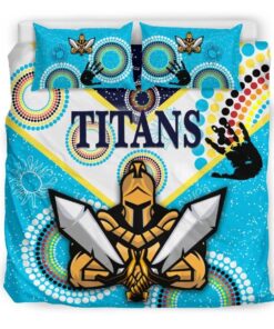 Gold Coast Titans Gladiator Unique Indigenous Doona Cover 4