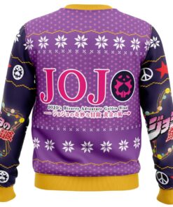 Golden Christmas Jojos Bizarre Adventure Ugly Sweater 2