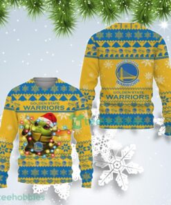 Golden State Warriors Baby Yoda Best Ugly Christmas Sweater