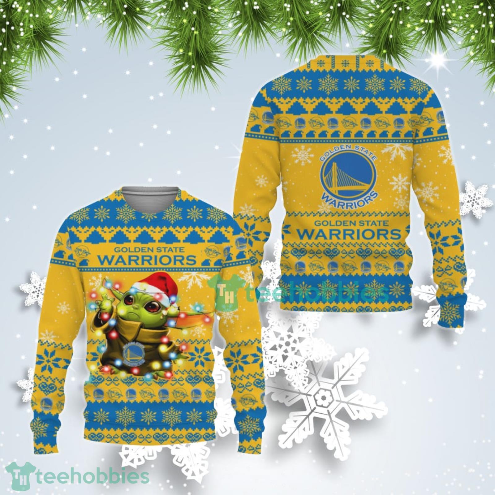 Golden State Warriors Baby Yoda Ugly Christmas Sweater Gift