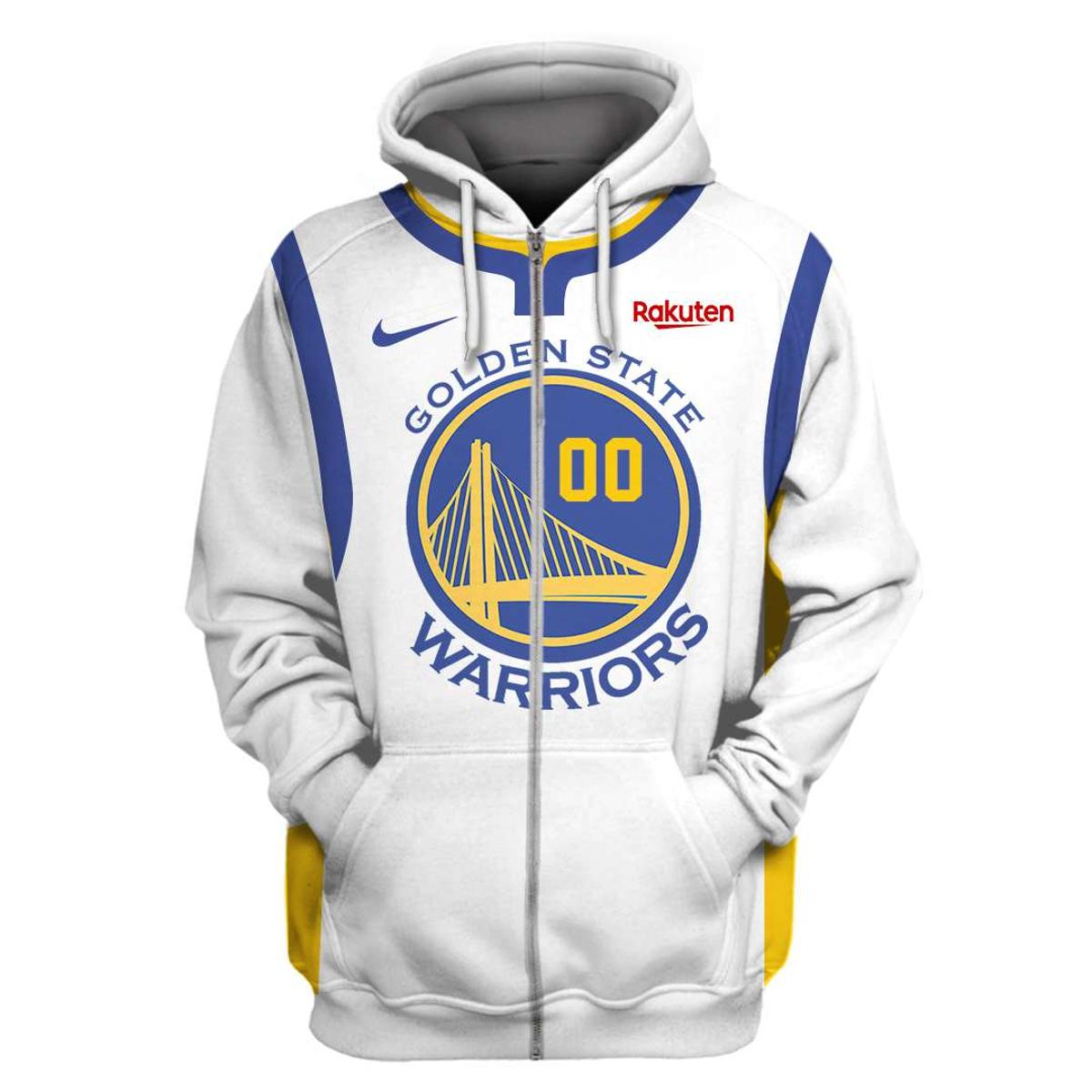 Golden State Warriors Custom Name Number Skull Zip Hoodie Gifts For Lovers