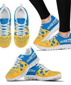 Golden State Warriors Gold Blue Running Shoes Gift