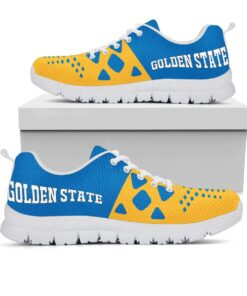 Golden State Warriors Gold Blue Running Shoes Gift