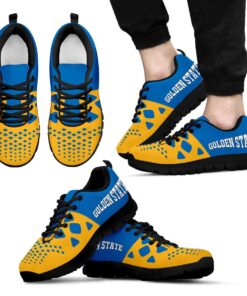 Golden State Warriors Gold Blue Running Shoes Gift 3