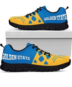 Golden State Warriors Gold Blue Running Shoes Gift 4