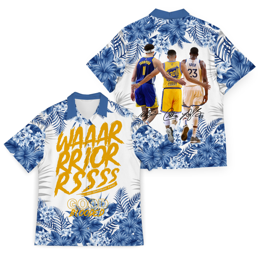 Nba Golden State Warriors Summer Patterns Aloha Shirt Size From S To 5xl