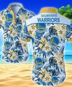 Golden State Warriors Tropical Floral Aloha Shirt Best Hawaiian Outfit For Nba Fans