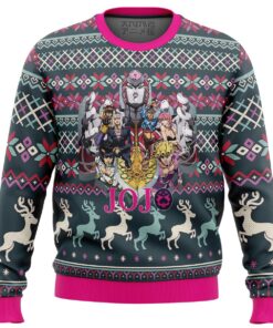 JoJo’s Bizarre Adventure Character Joseph Joestar Oh My God Best Christmas Sweater For Fans