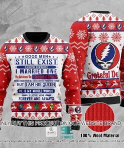 Grateful Dead I Married One Listens Good Men Ugly Christmas Sweater