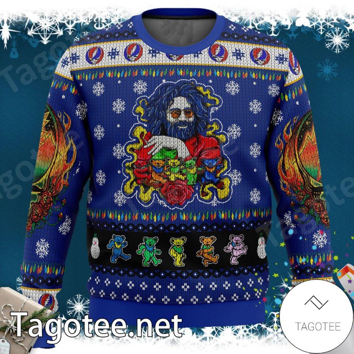 Grateful Dead Jerry Garcia Funny Christmas Sweater