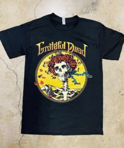 Grateful Dead Song Bertha Skull & Roses Vintage T-shirt Best Fans Gifts