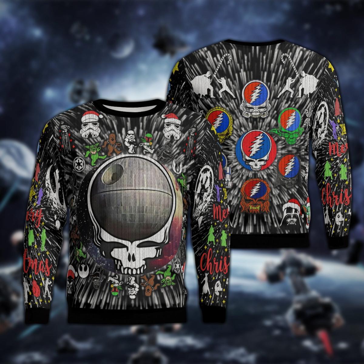 Grateful Dead Dancing Bears Ugly Christmas Sweater