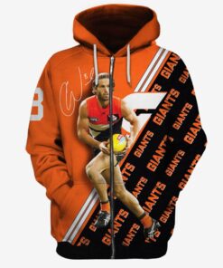 Greater Western Sydney Giants Callan Ward Zip Hoodie Gifts For Lovers