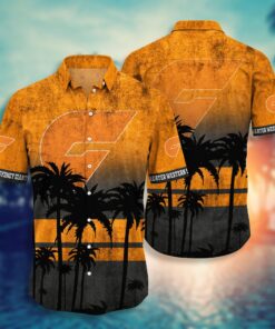 Greater Western Sydney Giants Coconut Tree Tropical Hawaiian Shirt Best Gift For Fans