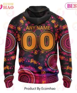 Greater Western Sydney Giants Custom Name Number Pink Breast Cancer Zip Hoodie For Fans