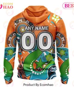 Greater Western Sydney Giants Custom Name Number Special Design Naidoc Zip Hoodie