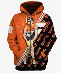 Greater Western Sydney Giants Jeremy Cameron Zip Up Hoodie Gift For Fans 1