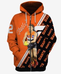 Greater Western Sydney Giants Josh Kelly Zip Hoodie Best Gift For Fans