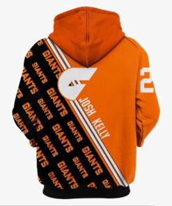 Greater Western Sydney Giants Josh Kelly Zip Hoodie Best Gift For Fans