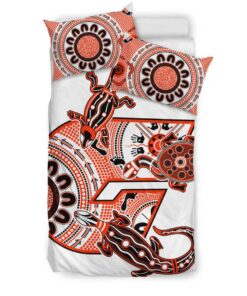 Greater Western Sydney Giants Simple Indigenous Doona Cover