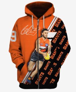 Greater Western Sydney Giants Zac Williams Zip Hoodie Gifts For Lovers