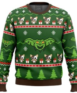 Gremlins Green Plus Size Ugly Xmas Sweater Best Holiday Gift For Movie Fans 1