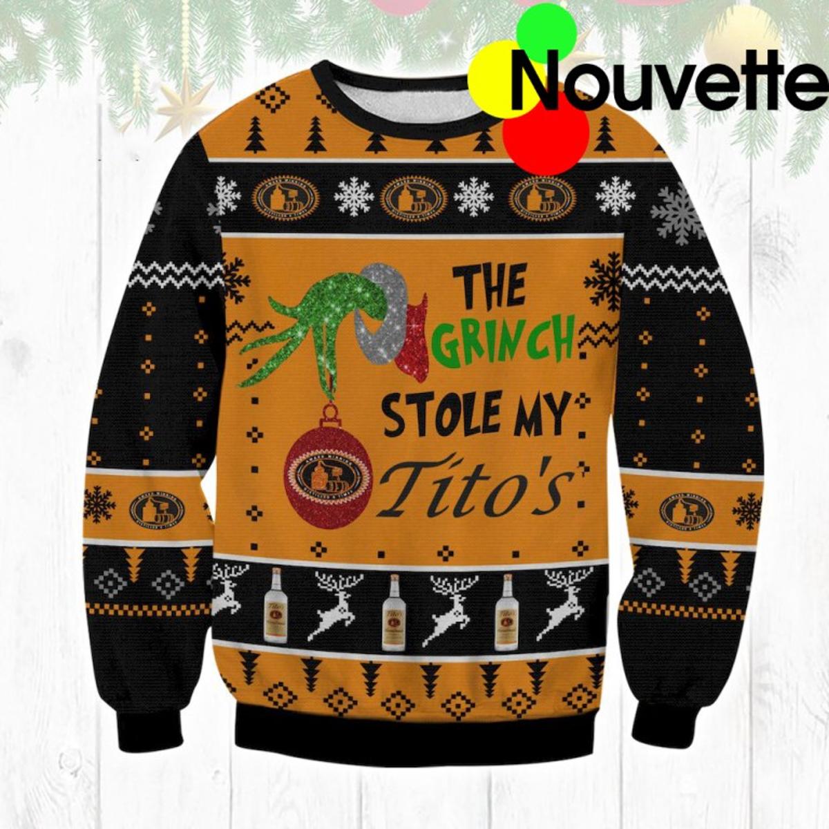 Ho Ho Ho Titos Vodka Christmas Sweater