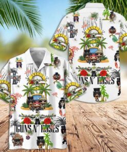 Guns Nâ€™ Roses Funko Pop Funny Hawaiian Shirt Outfit For Men Women