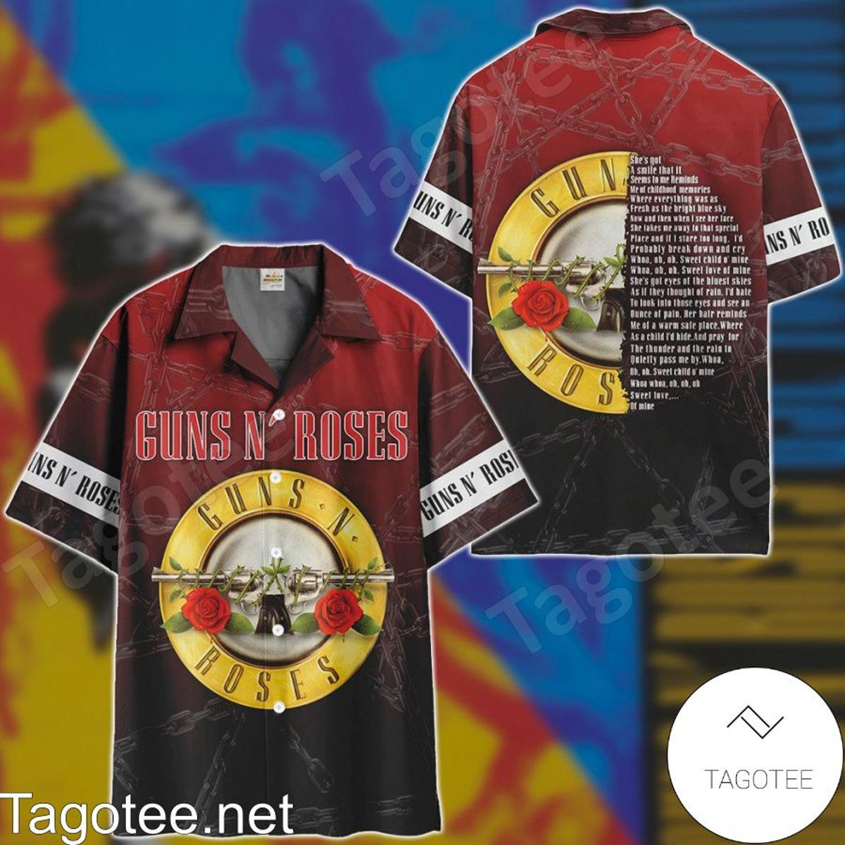 Guns Nâ€™ Roses Tropical Banana Hawaiian Shirt Funny Shirt For Fans