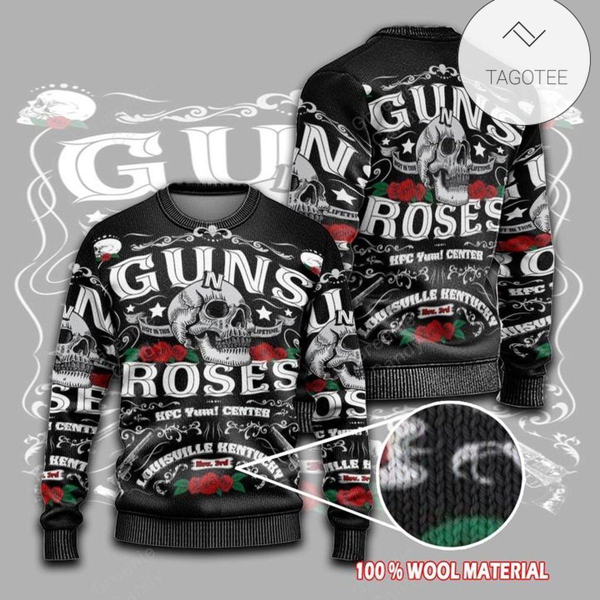 Guns N’ Roses Skull Kfc Yum Center Ugly Christmas Sweater