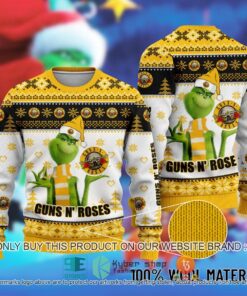 Guns N’ Roses Big Guns Rock Heavy Metal Musical Lovers Ugly Christmas Sweater