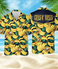 Guns Nâ€™ Roses Tropical Banana Hawaiian Shirt Funny Shirt For Fans