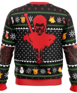 Guts Santa Claus Berserk Black Christmas Sweater Xmas Outfit For Fans 4