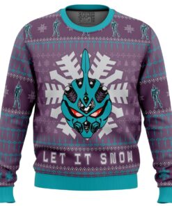 Guyver Let It Snow Ugly Christmas Sweater Xmas Outfit For Manga Anime Fans