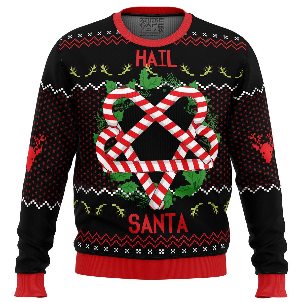 Guts Santa Claus Berserk Black Christmas Sweater Xmas Outfit For Fans