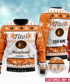 Vodka Titos Ugly Christmas Sweater Funny Gift For Fans