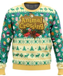 Happy Animal Villagers Animal Crossing Xmas Theme Ugly Christmas Sweater Best Gift For Fans 1