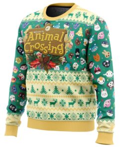 Happy Animal Villagers Animal Crossing Xmas Theme Ugly Christmas Sweater Best Gift For Fans