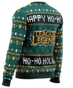 Happy Ho ho ho Holidays League Of Legends Christmas Sweater 3